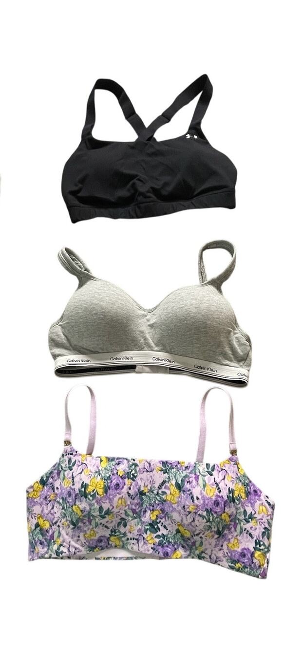 Bra Bundle 3pk Women's L Under Armour Victoria’s Secret Calvin Klein Sporty GUC - Picture 1 of 3